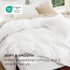imageBedsure Duvet Cover Queen Size  Only Includes 1 Duvet Cover 90x90 Hotel Luxury Soft Double Brushed All Season Bedding for Kids amp Adults Zipper Closure Grey No Comforter No Pillow Shams01  White 6piece With Fitted Sheet