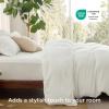 imageBedsure Duvet Cover Queen Size  Only Includes 1 Duvet Cover 90x90 Hotel Luxury Soft Double Brushed All Season Bedding for Kids amp Adults Zipper Closure Grey No Comforter No Pillow Shams02  Cream White With Fitted Sheet