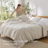 imageBedsure Duvet Cover Queen Size  Only Includes 1 Duvet Cover 90x90 Hotel Luxury Soft Double Brushed All Season Bedding for Kids amp Adults Zipper Closure Grey No Comforter No Pillow Shams03  Linen Only Duvet Cover