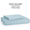imageBedsure Duvet Cover Queen Size  Only Includes 1 Duvet Cover 90x90 Hotel Luxury Soft Double Brushed All Season Bedding for Kids amp Adults Zipper Closure Grey No Comforter No Pillow Shams06  Light Blue No Comforter