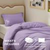imageBedsure Duvet Cover Queen Size  Only Includes 1 Duvet Cover 90x90 Hotel Luxury Soft Double Brushed All Season Bedding for Kids amp Adults Zipper Closure Grey No Comforter No Pillow Shams11  Orchid Bloom No Comforter