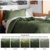 imageBedsure Duvet Cover Queen Size  Only Includes 1 Duvet Cover 90x90 Hotel Luxury Soft Double Brushed All Season Bedding for Kids amp Adults Zipper Closure Grey No Comforter No Pillow Shams02  Olive Green No Comforter