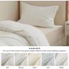 imageBedsure Duvet Cover Queen Size  Only Includes 1 Duvet Cover 90x90 Hotel Luxury Soft Double Brushed All Season Bedding for Kids amp Adults Zipper Closure Grey No Comforter No Pillow Shams02  Cream White No Comforter