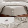 imageBedsure Duvet Cover Queen Size  Only Includes 1 Duvet Cover 90x90 Hotel Luxury Soft Double Brushed All Season Bedding for Kids amp Adults Zipper Closure Grey No Comforter No Pillow Shams03  Linen With Fitted Sheet