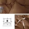 imageBedsure Duvet Cover Queen Size  Only Includes 1 Duvet Cover 90x90 Hotel Luxury Soft Double Brushed All Season Bedding for Kids amp Adults Zipper Closure Grey No Comforter No Pillow Shams09  Brown No Comforter