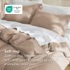 imageBedsure Duvet Cover Queen Size  Only Includes 1 Duvet Cover 90x90 Hotel Luxury Soft Double Brushed All Season Bedding for Kids amp Adults Zipper Closure Grey No Comforter No Pillow Shams09  Light Khaki No Comforter