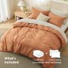 imageBedsure Duvet Cover Queen Size  Only Includes 1 Duvet Cover 90x90 Hotel Luxury Soft Double Brushed All Season Bedding for Kids amp Adults Zipper Closure Grey No Comforter No Pillow Shams02  Burnt Orange No Comforter