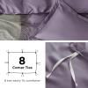 imageBedsure Duvet Cover Queen Size  Only Includes 1 Duvet Cover 90x90 Hotel Luxury Soft Double Brushed All Season Bedding for Kids amp Adults Zipper Closure Grey No Comforter No Pillow Shams11  Grayish Purple No Comforter