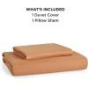 imageBedsure Duvet Cover Queen Size  Only Includes 1 Duvet Cover 90x90 Hotel Luxury Soft Double Brushed All Season Bedding for Kids amp Adults Zipper Closure Grey No Comforter No Pillow Shams02  Burnt Orange No Comforter