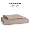 imageBedsure Duvet Cover Queen Size  Only Includes 1 Duvet Cover 90x90 Hotel Luxury Soft Double Brushed All Season Bedding for Kids amp Adults Zipper Closure Grey No Comforter No Pillow Shams09  Light Khaki No Comforter