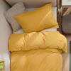 imageBedsure Duvet Cover Queen Size  Only Includes 1 Duvet Cover 90x90 Hotel Luxury Soft Double Brushed All Season Bedding for Kids amp Adults Zipper Closure Grey No Comforter No Pillow Shams10  Golden Yellow No Comforter