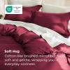 imageBedsure Duvet Cover Queen Size  Only Includes 1 Duvet Cover 90x90 Hotel Luxury Soft Double Brushed All Season Bedding for Kids amp Adults Zipper Closure Grey No Comforter No Pillow Shams08  Red No Comforter