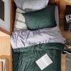 imageBedsure Duvet Cover Queen Size  Only Includes 1 Duvet Cover 90x90 Hotel Luxury Soft Double Brushed All Season Bedding for Kids amp Adults Zipper Closure Grey No Comforter No Pillow Shams04  Forest Green No Comforter