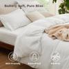 imageBedsure Duvet Cover Queen Size  Only Includes 1 Duvet Cover 90x90 Hotel Luxury Soft Double Brushed All Season Bedding for Kids amp Adults Zipper Closure Grey No Comforter No Pillow Shams01  White With Fitted Sheet