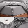 imageBedsure Duvet Cover Queen Size  Only Includes 1 Duvet Cover 90x90 Hotel Luxury Soft Double Brushed All Season Bedding for Kids amp Adults Zipper Closure Grey No Comforter No Pillow Shams05  Grey With Fitted Sheet