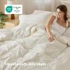 imageBedsure Green Duvet Cover Queen Size with Bowknot Jacquard Design Soft and Elegant Boho Bedding Set Luxurious Craftsmanship for a Stylish BedroomIncludes 1 90x90 Duvet Cover amp 2 Pillow Shams04  White No Comforter