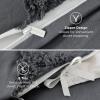 imageBedsure Green Duvet Cover Queen Size with Bowknot Jacquard Design Soft and Elegant Boho Bedding Set Luxurious Craftsmanship for a Stylish BedroomIncludes 1 90x90 Duvet Cover amp 2 Pillow Shams22  Gray Tufted No Comforter