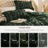 imageBedsure Green Duvet Cover Queen Size with Bowknot Jacquard Design Soft and Elegant Boho Bedding Set Luxurious Craftsmanship for a Stylish BedroomIncludes 1 90x90 Duvet Cover amp 2 Pillow Shams22  Green Tufted No Comforter