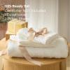 imageBedsure Green Duvet Cover Queen Size with Bowknot Jacquard Design Soft and Elegant Boho Bedding Set Luxurious Craftsmanship for a Stylish BedroomIncludes 1 90x90 Duvet Cover amp 2 Pillow Shams04  White No Comforter