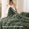 imageBedsure Green Duvet Cover Queen Size with Bowknot Jacquard Design Soft and Elegant Boho Bedding Set Luxurious Craftsmanship for a Stylish BedroomIncludes 1 90x90 Duvet Cover amp 2 Pillow Shams03  Olive Green No Comforter