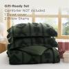 imageBedsure Green Duvet Cover Queen Size with Bowknot Jacquard Design Soft and Elegant Boho Bedding Set Luxurious Craftsmanship for a Stylish BedroomIncludes 1 90x90 Duvet Cover amp 2 Pillow Shams22  Green Tufted No Comforter