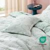 imageBedsure Green Duvet Cover Queen Size with Bowknot Jacquard Design Soft and Elegant Boho Bedding Set Luxurious Craftsmanship for a Stylish BedroomIncludes 1 90x90 Duvet Cover amp 2 Pillow Shams22  Green Bowknot No Comforter