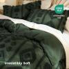 imageBedsure Green Duvet Cover Queen Size with Bowknot Jacquard Design Soft and Elegant Boho Bedding Set Luxurious Craftsmanship for a Stylish BedroomIncludes 1 90x90 Duvet Cover amp 2 Pillow Shams22  Green Tufted No Comforter