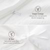 imageBedsure Textured Duvet Cover Queen Size  CottonLike Polyester Jacquard Duvet Cover Set for All Seasons  3 Pieces Elevated Dobby Ultra Soft Bedding Set NO Comforter Olive Green Queen 90x 9001  White No Comforter
