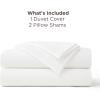 imageBedsure Textured Duvet Cover Queen Size  CottonLike Polyester Jacquard Duvet Cover Set for All Seasons  3 Pieces Elevated Dobby Ultra Soft Bedding Set NO Comforter Olive Green Queen 90x 9001  White No Comforter