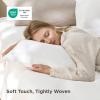 imageBedsure Textured Duvet Cover Queen Size  CottonLike Polyester Jacquard Duvet Cover Set for All Seasons  3 Pieces Elevated Dobby Ultra Soft Bedding Set NO Comforter Olive Green Queen 90x 9001  White No Comforter