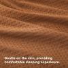 imageBedsure Waffle Weave Duvet Cover Queen Size Luxury Soft amp Breathable Comforter Cover for All Season 3 Pieces WrinkleResistant Zipper Bedding with 8 Corner Ties Black07  Caramel Cafe No Comforter