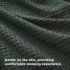imageBedsure Waffle Weave Duvet Cover Queen Size Luxury Soft amp Breathable Comforter Cover for All Season 3 Pieces WrinkleResistant Zipper Bedding with 8 Corner Ties Black02  Forest Green No Comforter