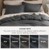 imageBedsure Waffle Weave Duvet Cover Queen Size Luxury Soft amp Breathable Comforter Cover for All Season 3 Pieces WrinkleResistant Zipper Bedding with 8 Corner Ties Black04  Charcoal Grey No Comforter