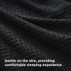 imageBedsure Waffle Weave Duvet Cover Queen Size Luxury Soft amp Breathable Comforter Cover for All Season 3 Pieces WrinkleResistant Zipper Bedding with 8 Corner Ties Black05  Black No Comforter