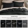 imageBedsure Waffle Weave Duvet Cover Queen Size Luxury Soft amp Breathable Comforter Cover for All Season 3 Pieces WrinkleResistant Zipper Bedding with 8 Corner Ties Black05  Black No Comforter