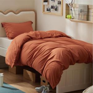 imageBedsure Duvet Cover Queen Size  Only Includes 1 Duvet Cover 90x90 Hotel Luxury Soft Double Brushed All Season Bedding for Kids amp Adults Zipper Closure Grey No Comforter No Pillow Shams09  Terracotta No Comforter