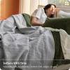 imageBedsure 100 Certified Organic Cotton Blanket  King Size Soft amp Breathable Luxury Blankets for Bed All Seasons Waffle amp Herringbone PureWoven Textured Thermal Blanket for Adults Kids Beige02  Grey