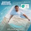 imageBedsure Cooling Blankets for Hot Sleepers  Summer Ice Cold Twin XL Blanket for Bed Lightweight Breathable DoubleSided Cooling Comforter for Dorm Room Grey 66x90 InchesIvory