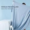 imageBedsure Cooling Blankets for Hot Sleepers  Summer Ice Cold Twin XL Blanket for Bed Lightweight Breathable DoubleSided Cooling Comforter for Dorm Room Grey 66x90 InchesBlue