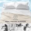 imageBedsure Cooling Blankets for Hot Sleepers  Summer Ice Cold Twin XL Blanket for Bed Lightweight Breathable DoubleSided Cooling Comforter for Dorm Room Grey 66x90 InchesIvory