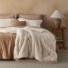 imageBedsure GentleSoft Luxury Faux Fur Pink Throw Blanket for Couch Soft Fuzzy Fluffy Shaggy Gifts Blanket for Women Mothers Day Warm Cozy Plush Fleece Throw for Room Decor 50x60 Inches03  Beige
