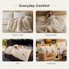 imageBedsure GentleSoft Luxury Faux Fur Pink Throw Blanket for Couch Soft Fuzzy Fluffy Shaggy Gifts Blanket for Women Mothers Day Warm Cozy Plush Fleece Throw for Room Decor 50x60 Inches03  Beige