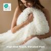 imageBedsure GentleSoft Luxury Faux Fur Pink Throw Blanket for Couch Soft Fuzzy Fluffy Shaggy Gifts Blanket for Women Mothers Day Warm Cozy Plush Fleece Throw for Room Decor 50x60 Inches01  White