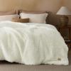 imageBedsure GentleSoft Luxury Faux Fur Pink Throw Blanket for Couch Soft Fuzzy Fluffy Shaggy Gifts Blanket for Women Mothers Day Warm Cozy Plush Fleece Throw for Room Decor 50x60 Inches01  White