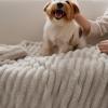 imageBedsure GentleSoft Yellow Throw Blanket for Couch  Super Soft Cozy Blankets for Women Cute Small Blanket for Girls 50x70 InchesBeige