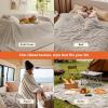 imageBedsure GentleSoft Yellow Throw Blanket for Couch  Super Soft Cozy Blankets for Women Cute Small Blanket for Girls 50x70 InchesBeige
