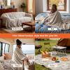 imageBedsure GentleSoft Yellow Throw Blanket for Couch  Super Soft Cozy Blankets for Women Cute Small Blanket for Girls 50x70 InchesBeige