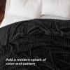 imageBedsure GentleSoft Yellow Throw Blanket for Couch  Super Soft Cozy Blankets for Women Cute Small Blanket for Girls 50x70 InchesBlack