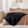 imageBedsure GentleSoft Yellow Throw Blanket for Couch  Super Soft Cozy Blankets for Women Cute Small Blanket for Girls 50x70 InchesBlack