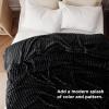 imageBedsure GentleSoft Yellow Throw Blanket for Couch  Super Soft Cozy Blankets for Women Cute Small Blanket for Girls 50x70 InchesBlack